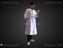 اسکن سه بعدی کاراکتر خانم دکتر