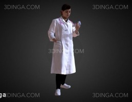 اسکن سه بعدی کاراکتر خانم دکتر