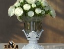گلدان +گل رز