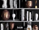 قفسه کتاب + وسایل تزیینی