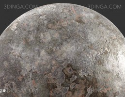 تکسچر فلز دارای خوردگی سنگین