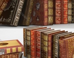 مدل سه بعدی کتاب قدیمی