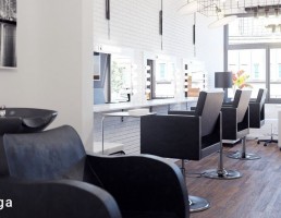 نمای داخلی آرایشگاه