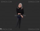 کاراکتر زن نشسته
