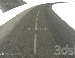 جاده دو طرفه با چهارراه