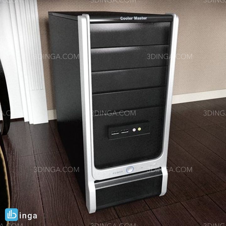 مدل سه بعدی کیس رایانه