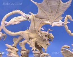 مجسمه حیوانات تخیلی (Chimera) برای چاپ سه بعدی
