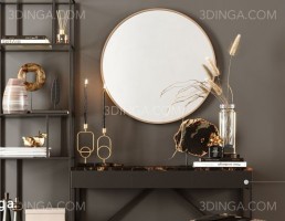 میز آرایش + پاف