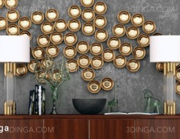 میز کنسول + ست تزیینی
