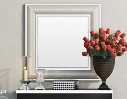 آینه و کنسول + وسایل تزیینی