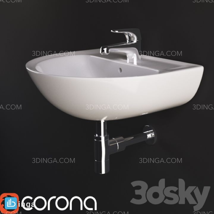مدل سه بعدی روشویی مدرن