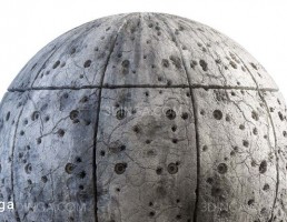 تکسچر دیوار سنگر خراب شده