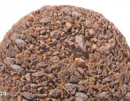 تکسچر خاک نارنجی با سنگ
