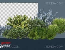 پرسوناژ بوته گیاهان طبیعی