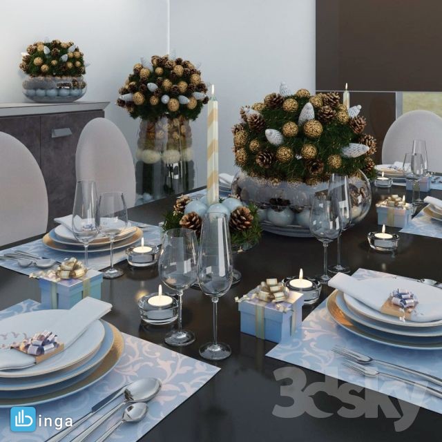 میز غذای کریسمس