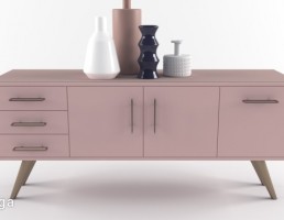 میز کنسول + گلدان فانتزی