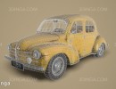ماشین رنو 4 سی وی سال 1960
