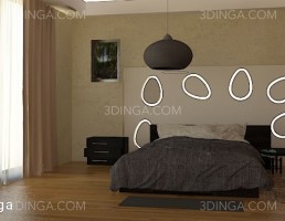 صحنه آماده اتاق خواب