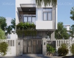 صحنه بیرونی خانه ویلایی