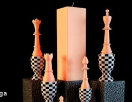 شمع + شمعدان رومیزی