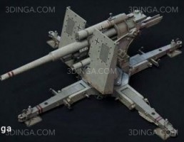 سلاح Flak Cannon Gameready