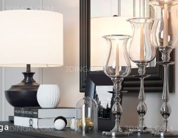 میز کنسول + ست تزئینی