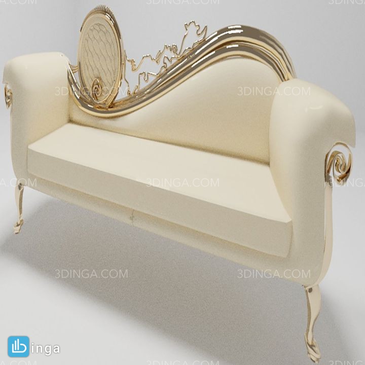مدل سه بعدی مبل راحتی