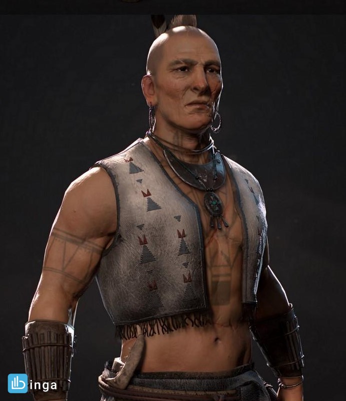 کاراکتر مرد بومی آمریکایی- Native American NPC