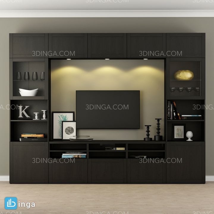 ست کمد دیواری + تلویزیون