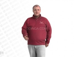 کاراکتر مرد در حال راه رفتن