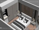 صحنه داخلی اتاق خواب سبک مدرن