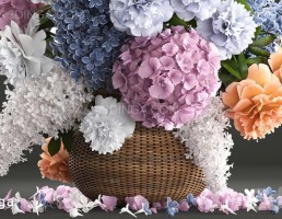 دسته گل یاس بنفش