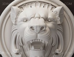 مجسمه دیواری شیر