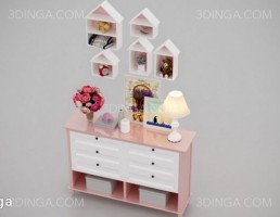 میز کنسول + ست دکوری