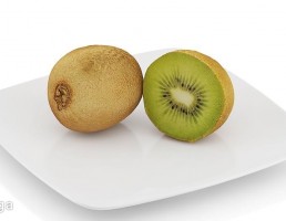 بشقاب + کیوی