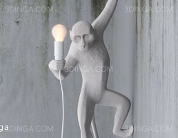 چراغ دیواری طرح میمون