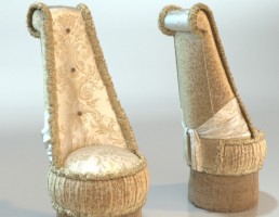 مبل کلاسیک کرمی