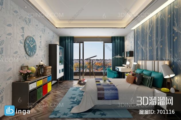 اتاق کودک سبک مدیترانه