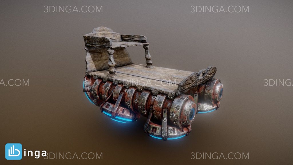 صندلی چوبی شناور (Hover Dolly)