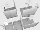 کابین دوش شیشه ای حمام
