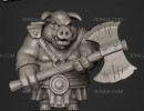 مجموعه کاراکترهای گراز جنگجو برای چاپ سه بعدی