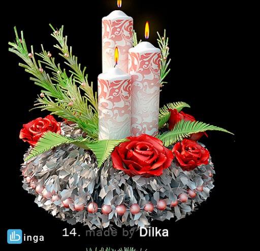 شمع جشن کریسمس