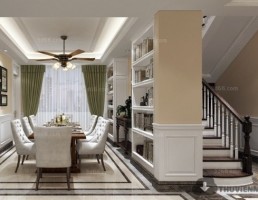 آشپزخانه و غذاخوری  سبک آمریکایی 5