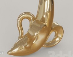 مجسمه موز طلایی