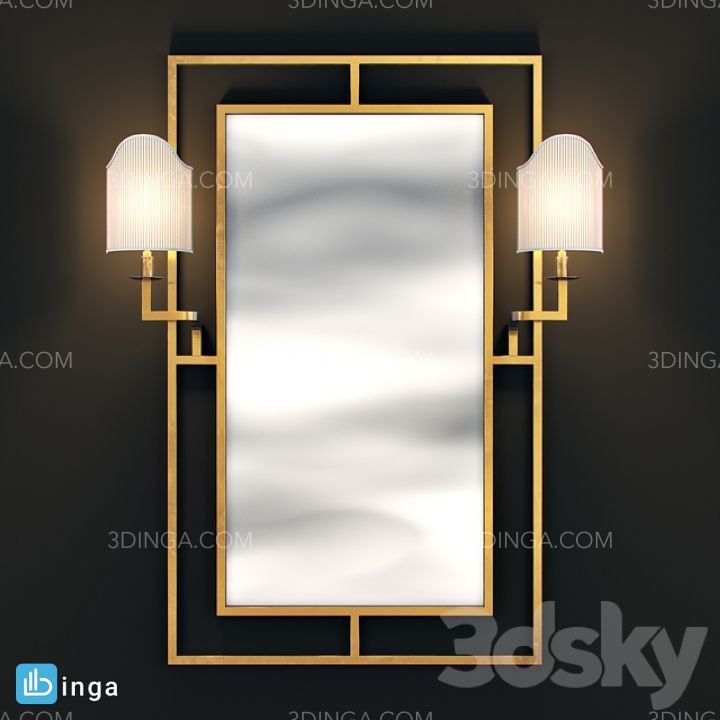 آینه دیواری کلاسیک