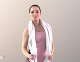 کاراکتر زن ورزشکار