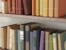 مجموعه کتاب + قفسه چوبی