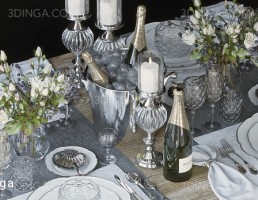 آبجکت چیدمان میز غذا Table setting 64