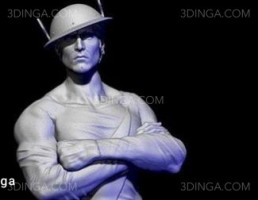 کاراکتر مرد ایستاده (Jay Garrick ) برای چاپ سه بعدی