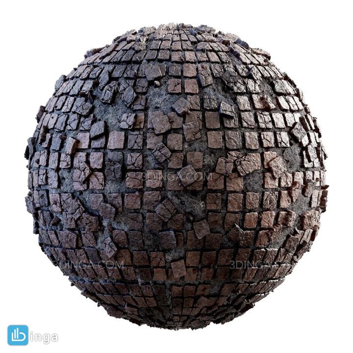 تکسچر پیاده رو آسیب دیده